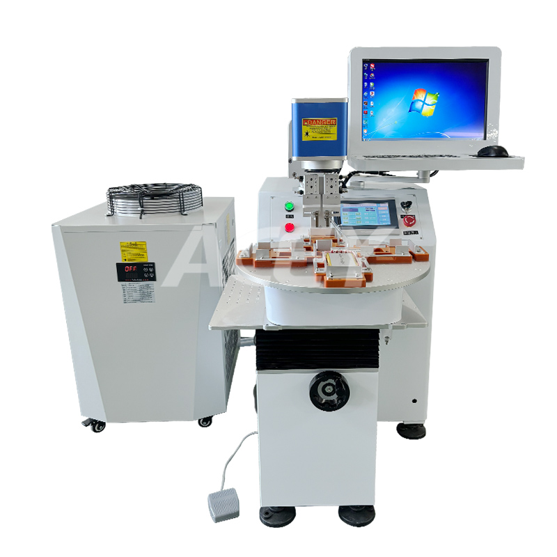 Pouch cell tab welding machine