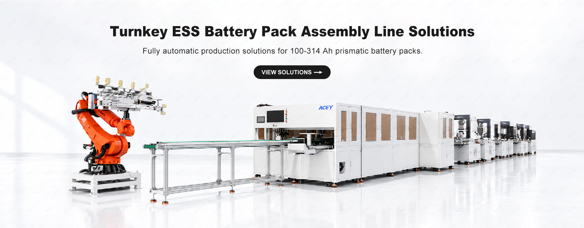 Turnkey ESS Battery Pack Assembly Line Solutions