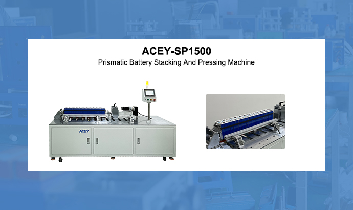 Prismatische Batteriestapel- und Pressmaschine